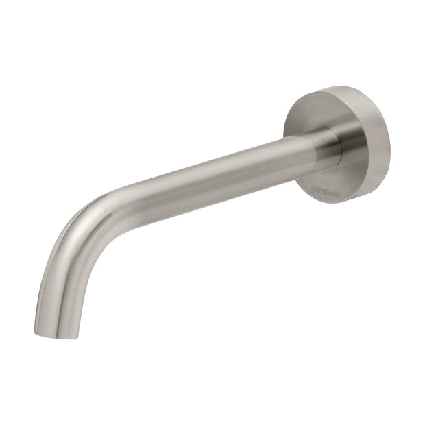 Vivid Slimline Wall Basin Outlet 180mm Curved Black