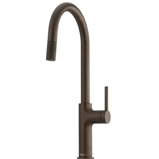 Vilo Goose Neck Pull Out Mixer in Antique Bronze