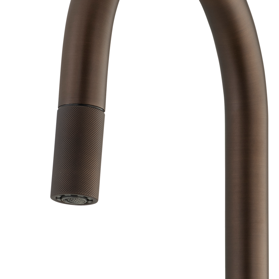 Vilo Goose Neck Pull Out Mixer in Antique Bronze view 5
