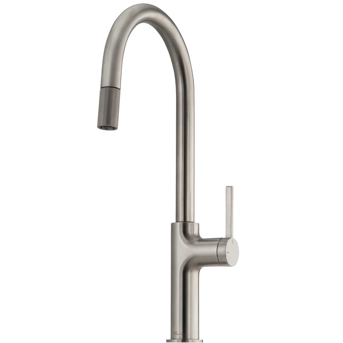 Vilo Goose Neck Pull Out Mixer in Brushed Nickel