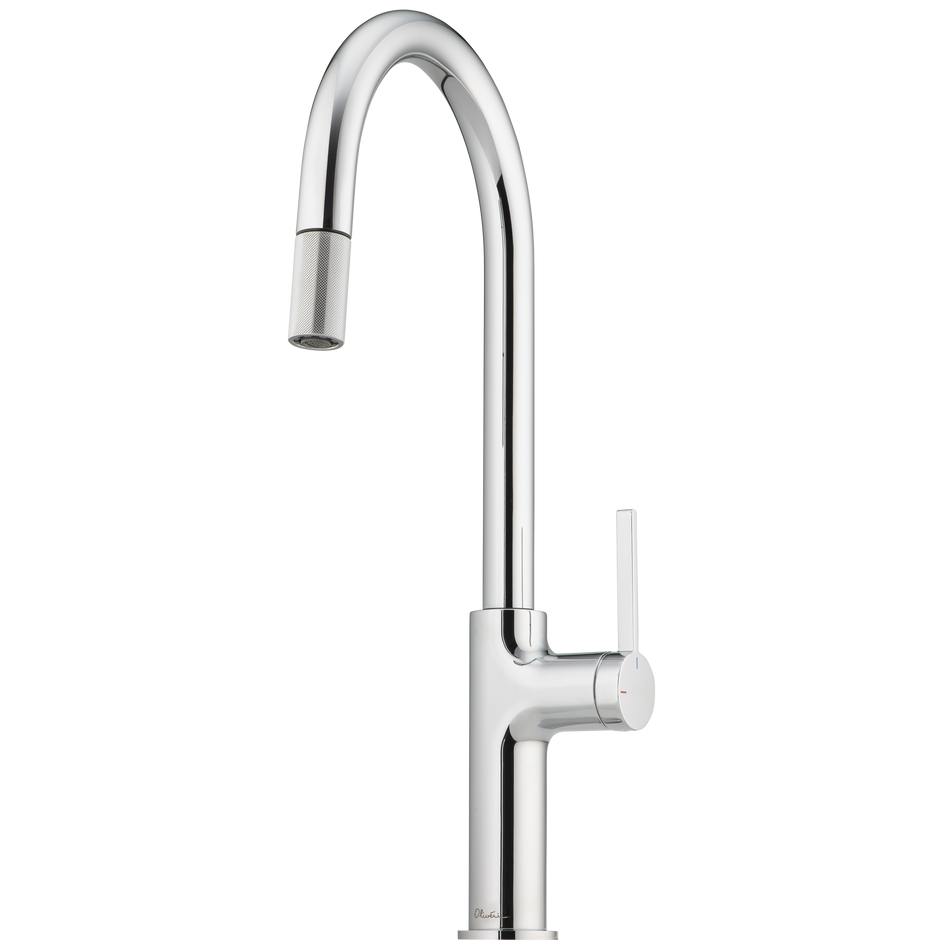 Vilo Goose Neck Pull Out Mixer in Chrome