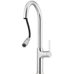 Vilo Goose Neck Pull Out Mixer in Chrome view 2