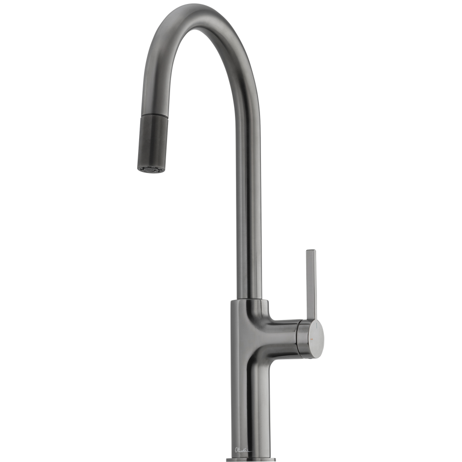 Vilo Goose Neck Pull Out Mixer in Gunmetal