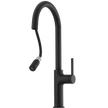 Vilo Goose Neck Pull Out Mixer in Matte Black view 2