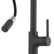 Vilo Goose Neck Pull Out Mixer in Black Granite view 3