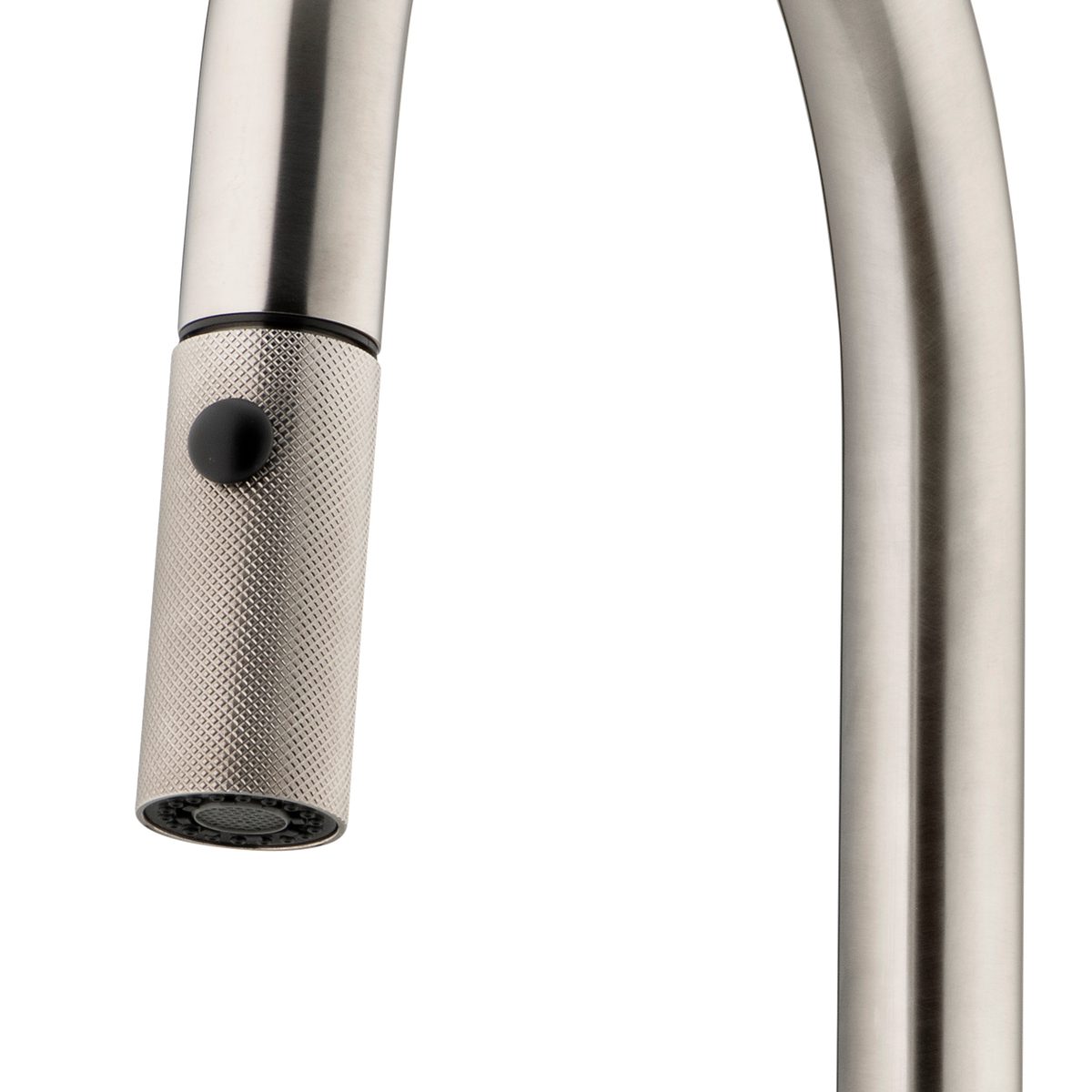 Vilo Goose Neck Pull Out Spray Mixer in Brushed Nickel view 3