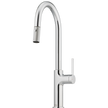 Vilo Goose Neck Pull Out Spray Mixer in Chrome