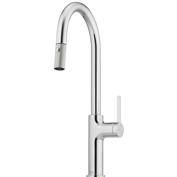 Vilo Goose Neck Pull Out Spray Mixer in Chrome
