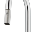 Vilo Goose Neck Pull Out Spray Mixer in Chrome view 3