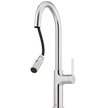 Vilo Goose Neck Pull Out Spray Mixer in Chrome view 2