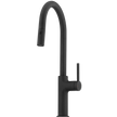 Vilo Goose Neck Pull Out Spray Mixer in Black Granite