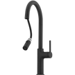 Vilo Goose Neck Pull Out Spray Mixer in Black Granite view 2