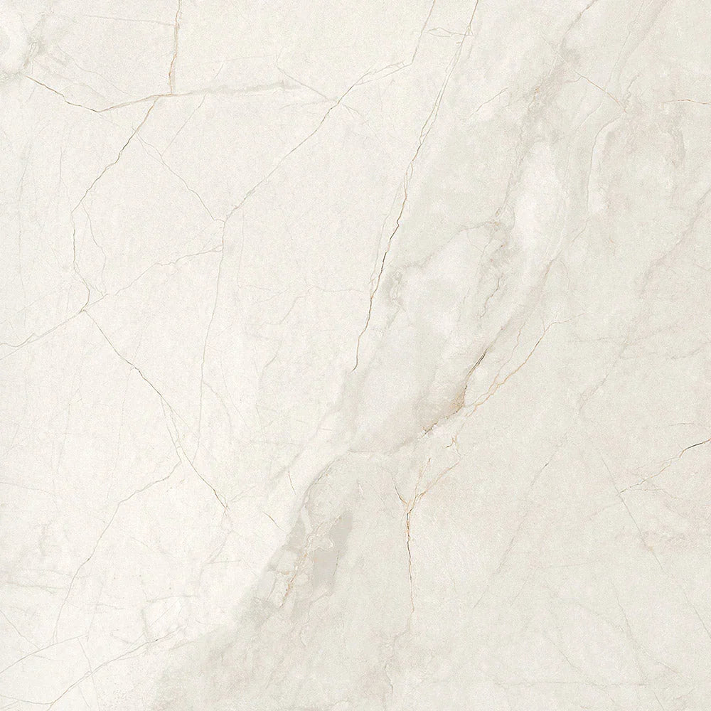Vemac White Marble Look Porcelain Tiles 600x600mm tile