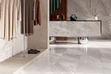 Viva Palissandro Marble Look Porcelain Tiles in a room setting