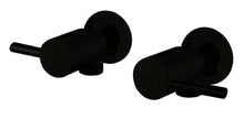 Round Washing Machine Stops 1/4 Turn Matte Black