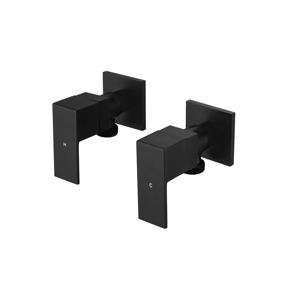 Washing Machine Stops 1/4 Turn Matte Black