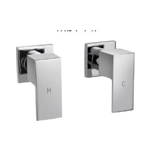 Square Wall Top Assemblies Quarter Turn in Chrome