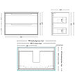 Elwood 900mm Wall Hung Vanity