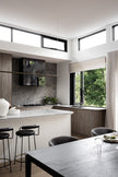 Round Piccola Pull Out Kitchen Mixer Tap - Shadow Gunmetal
