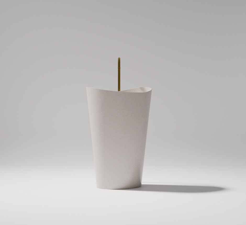 Wave Freestanding Pedestal Basin
