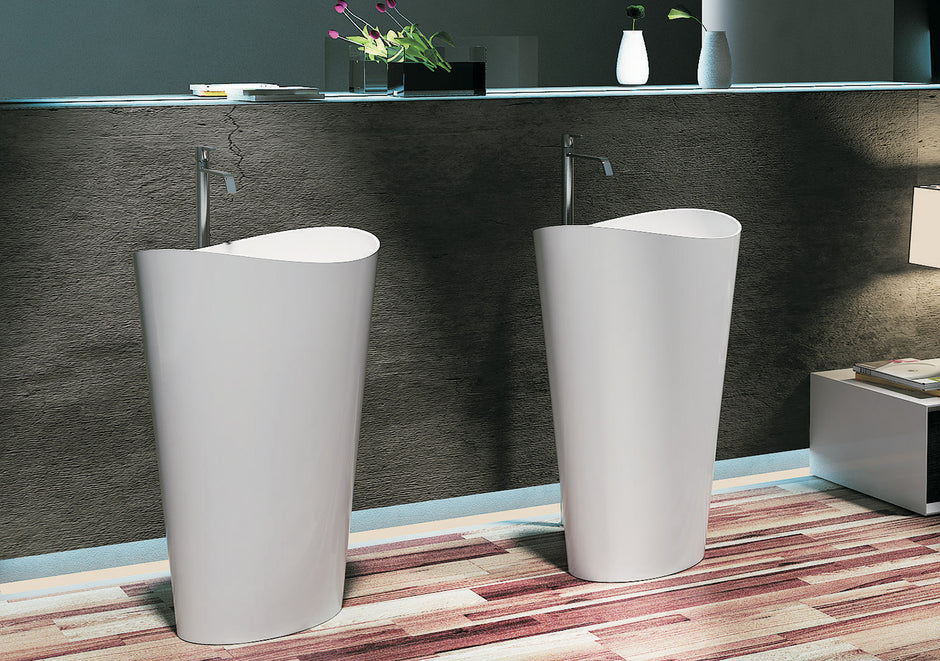 Wave Freestanding Pedestal Basin