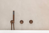 Round Wall Mixer Pinless Handle Trim Kit (In-wall Body Not Included) - Lustre Bronze