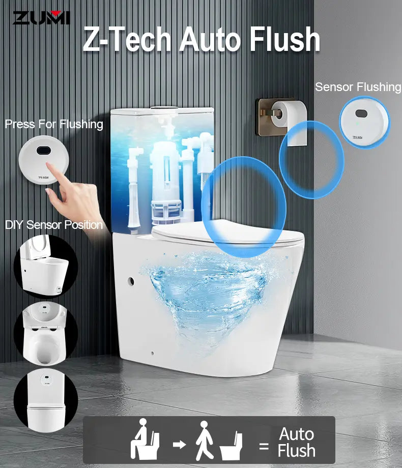 Z-Tech Auto Flush Device For Toilet Suite