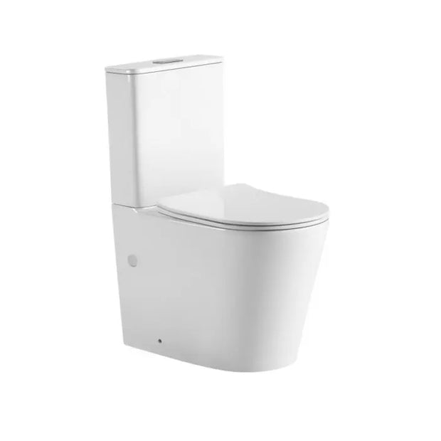 Zero Extra High Rimless WhirlPool Flushing Back to Wall Toilet Suite