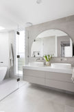 Shower Door Round Handle - Shadow Gunmetal