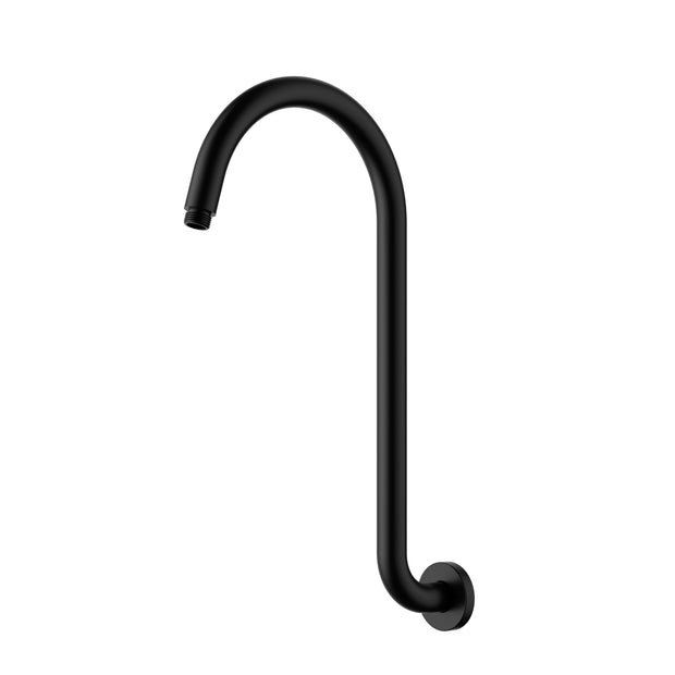 Ikon Clasico Shower Arm High Rise in Matte Black