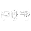 Zenmo Chloe Wall Hung Toilet Pan