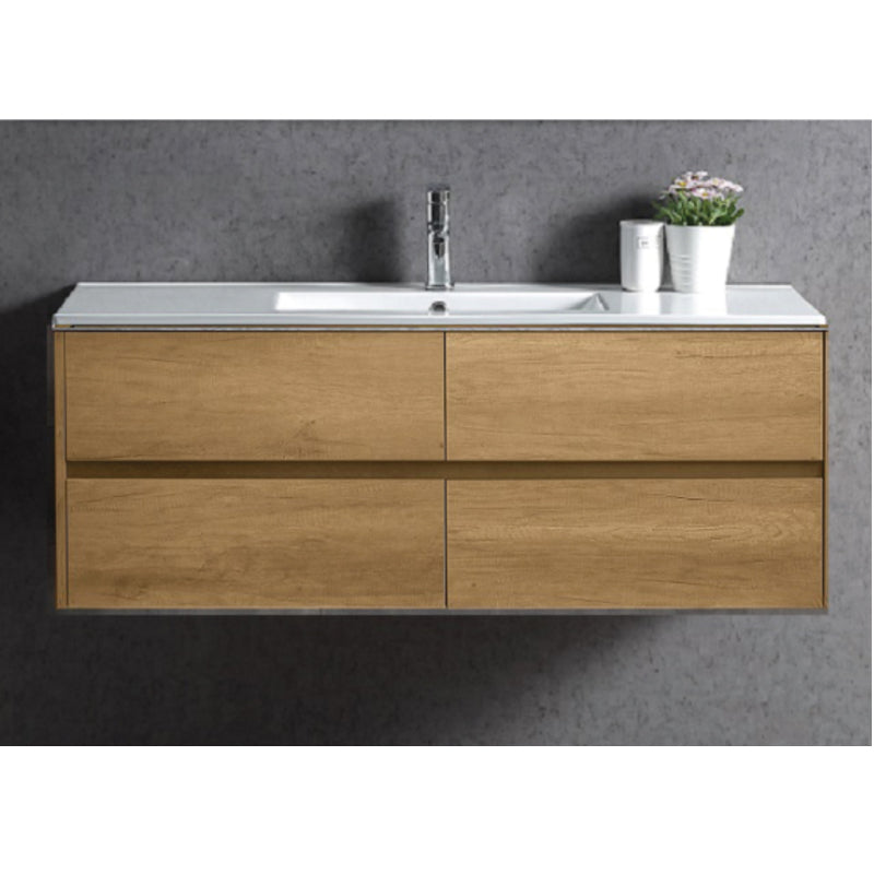 Zenmo Nutro Wall Hung Vanity 1200mm Single Basin Ceramic Top