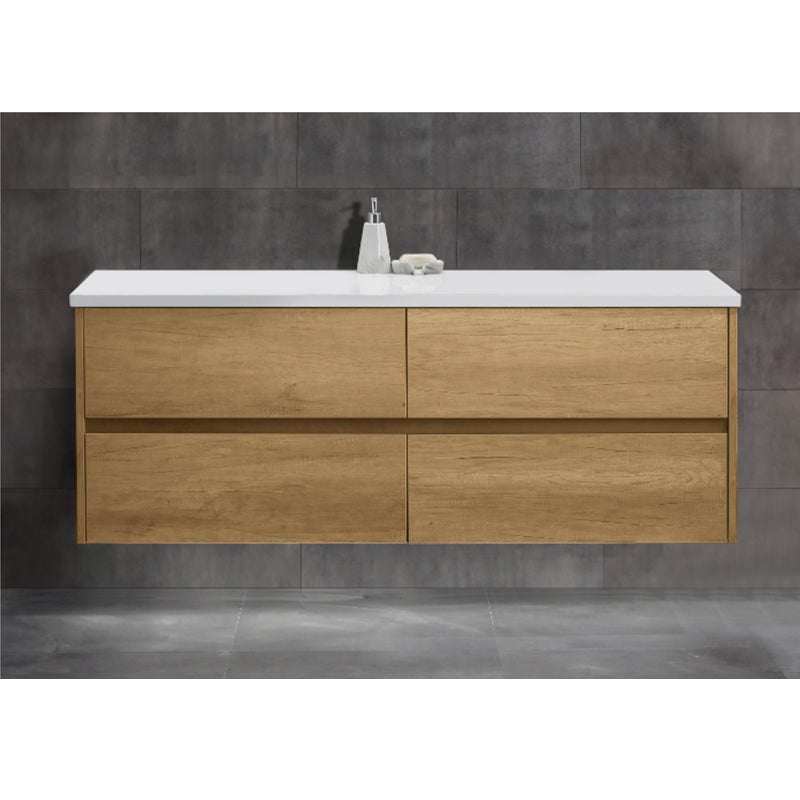 Zenmo Nutro Wall Hung Vanity 1200mm Double Basin White Stone Top (basin not included)