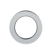 Zenmo Jess Shower Mixer Back Plate 60mm in Chrome