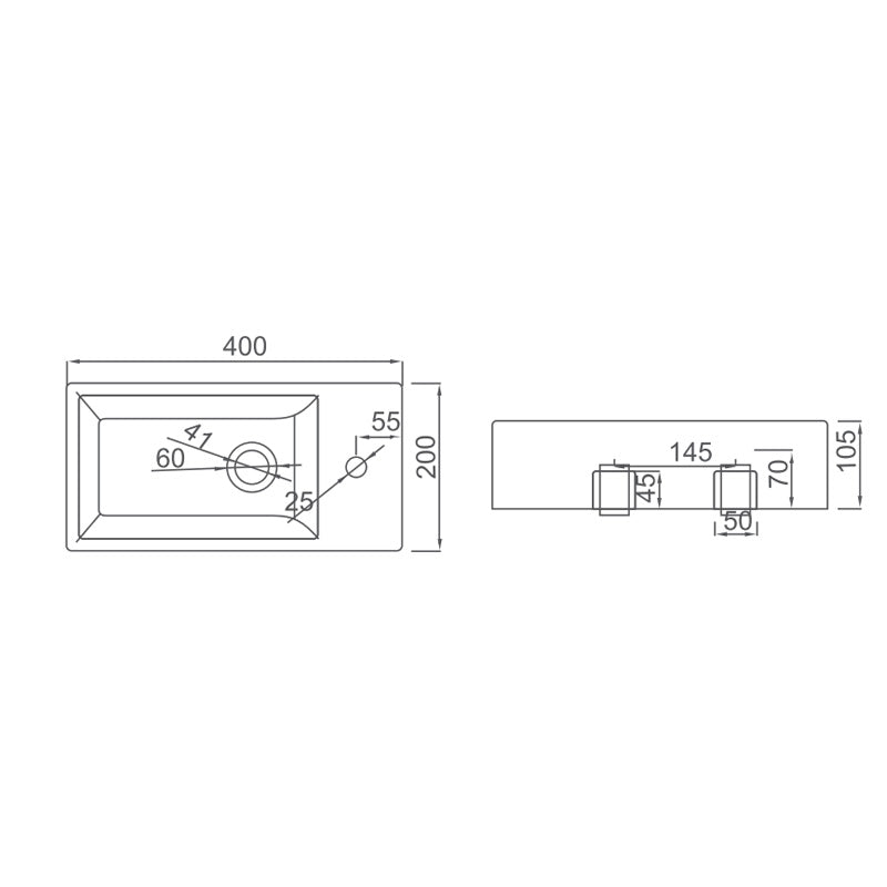 Zenmo Mini Wall Hung Basin
