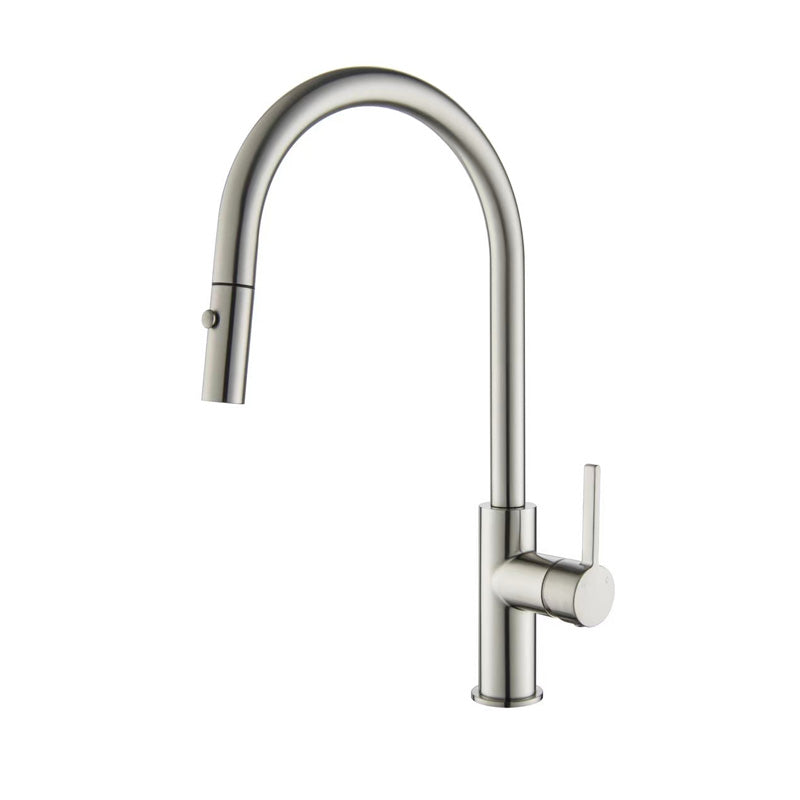Zenmo Kenzo Pull Out Sink Mixer in Brushed Nickel