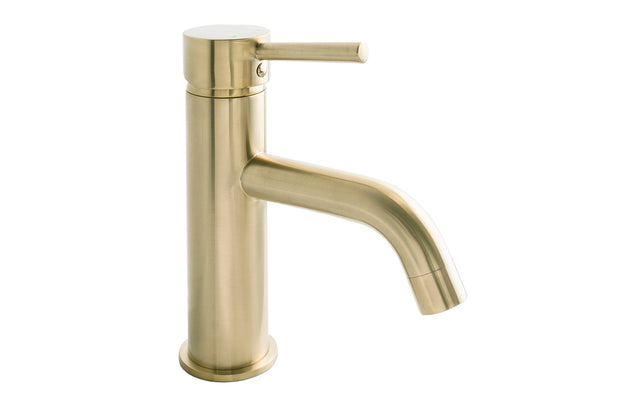 Bloom Basin Mixer in Light Brushed Brass