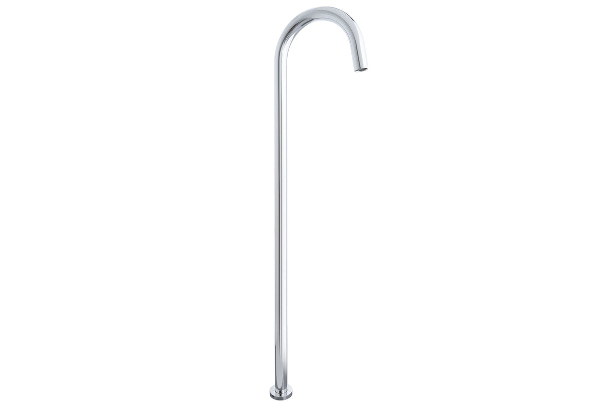 Bloom Floor Bath Spout in Chrome
