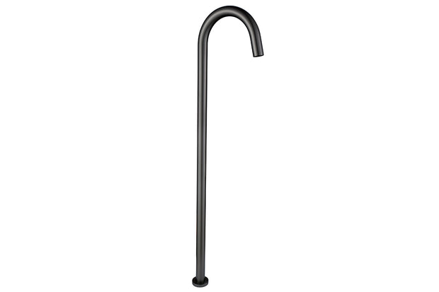 Bloom Floor Bath Spout in Warm Brushed Gunmetal