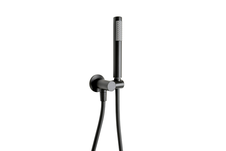 Bloom Hand Shower on Hook in Matte Black