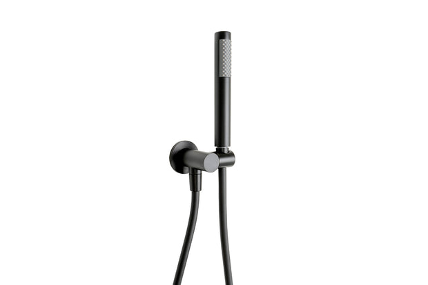 Bloom Hand Shower on Hook in Matte Black