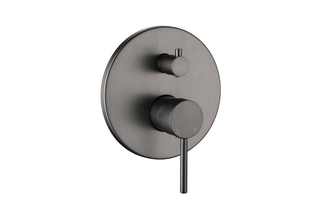 Bloom Shower Diverter in Brushed Gunmetal