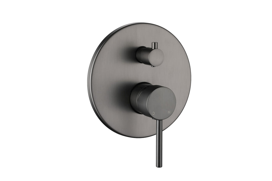 Bloom Shower Diverter in Brushed Gunmetal