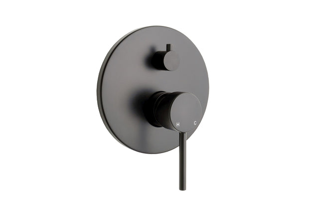 Bloom Shower Diverter in Matte Black