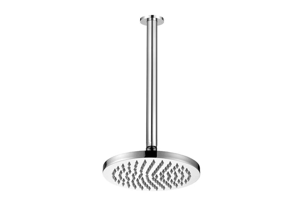 Bloom Shower Rose 200mm and Shower Dropper 300mm in Chrome