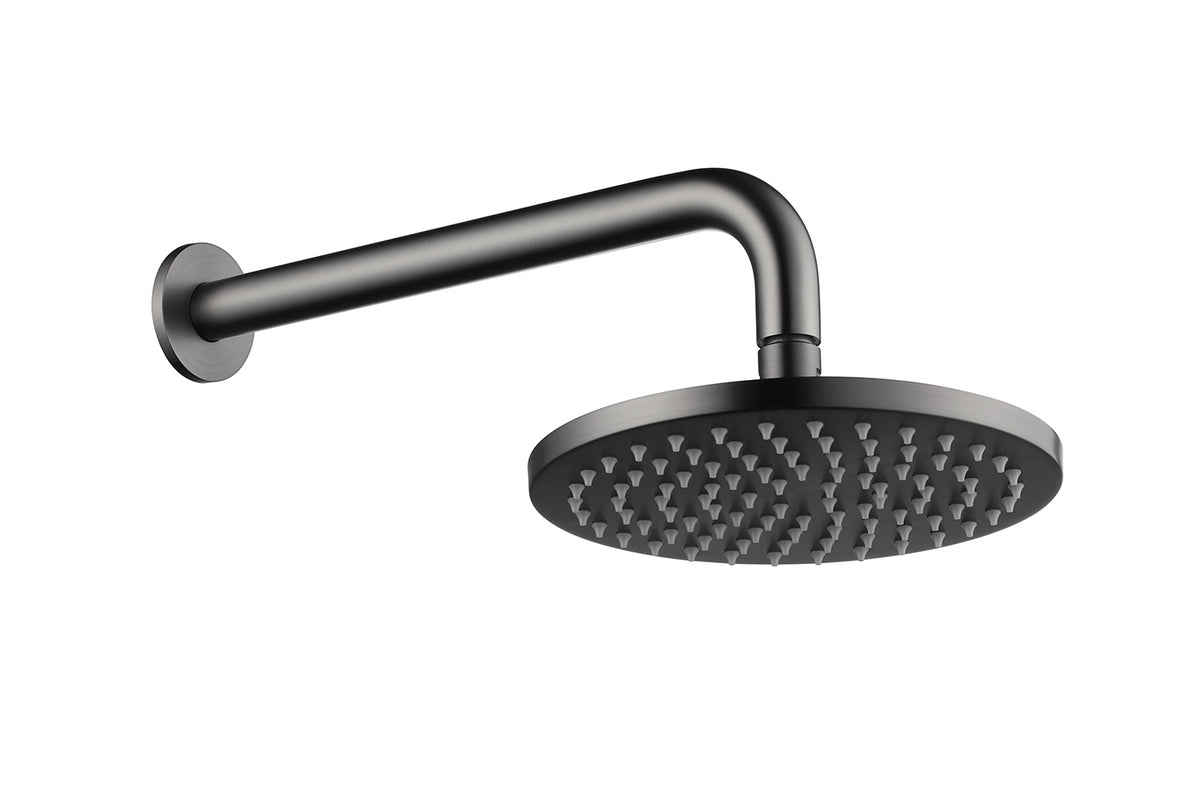 Bloom Shower Rose & Arm in Brushed Gunmetal
