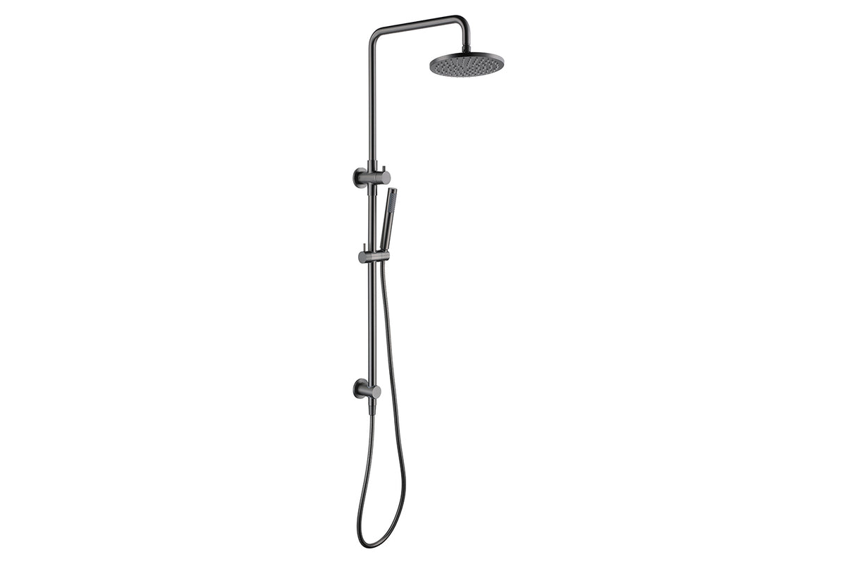 Bloom Shower Set in Brushed Gunmetal