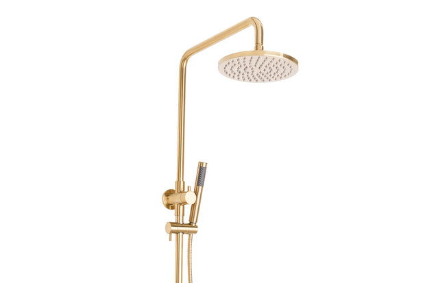 Bloom Shower Set in Light Brushed Brass
