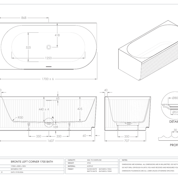 ADP Australia specification sheet
