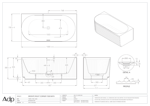 ADP Australia specification sheet